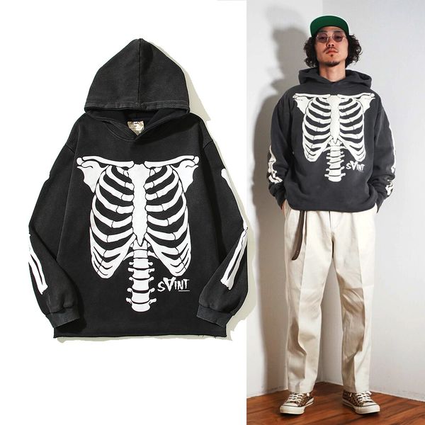 23fw black sweatshirts hoodies men oversize skull print pullover hoode hip hop pullovers, Black;brown
23fw black sweatshirts hoodies men oversize skull print pullover hoode hip hop pullovers, Black;brown