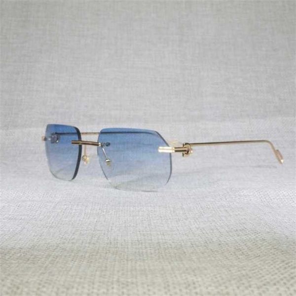 luxury and fashionable high-quality sunglasses vintage rimless square men oculos lens shape shade metal frame clear glasses for reading gafa, White;black
luxury and fashionable high-quality sunglasses vintage rimless square men oculos lens shape shade metal frame clear glasses for reading gafa, White;black