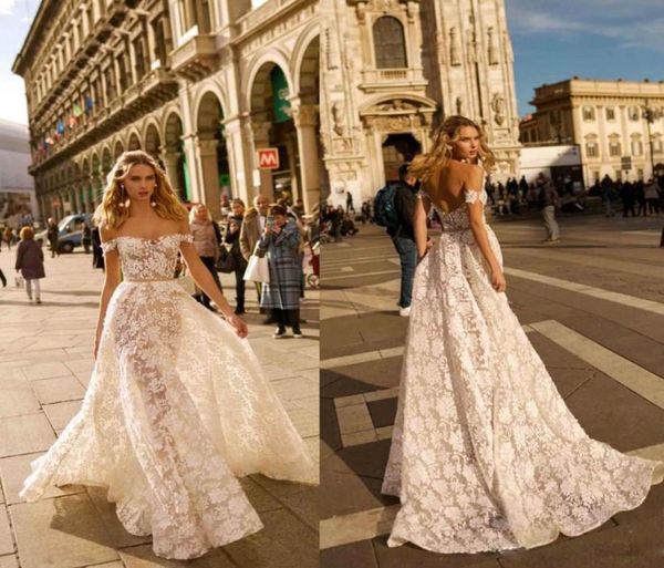2020 berta full lace see through wedding dresses off shoulders a line bridal dress plus size beach country simple wedding gowns bc2598514, White
2020 berta full lace see through wedding dresses off shoulders a line bridal dress plus size beach country simple wedding gowns bc2598514, White