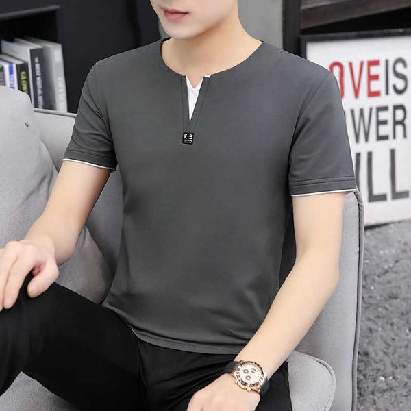 men's t-shirt short sleeve 2023 korean edition fashion brand half new summer bottom student, White;black
men's t-shirt short sleeve 2023 korean edition fashion brand half new summer bottom student, White;black
