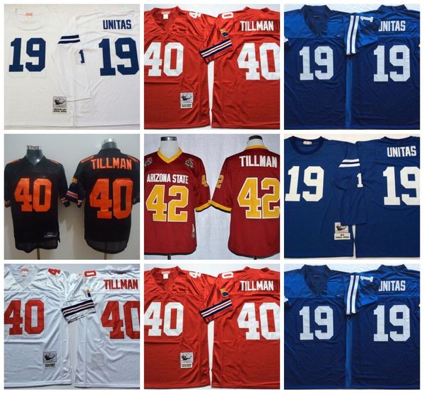 ncaa college 75th vintage football 40 pat tillman jersey 19 johnny jerseys unitas shirt black white blue red mitchell ness, Black;red
ncaa college 75th vintage football 40 pat tillman jersey 19 johnny jerseys unitas shirt black white blue red mitchell ness, Black;red