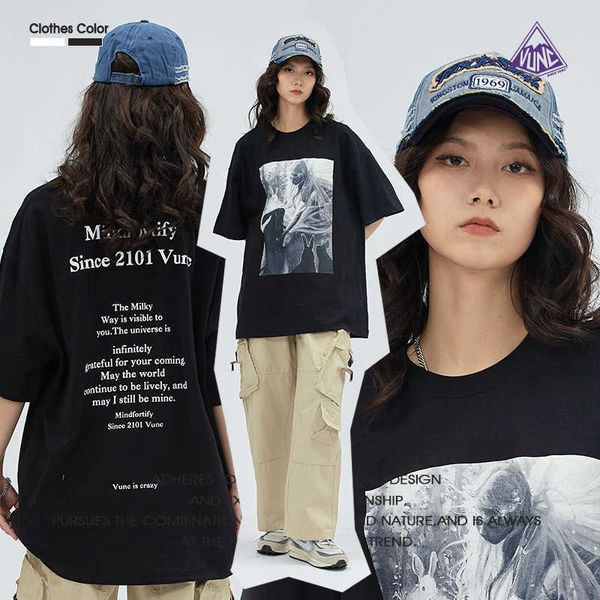 men's t-shirt american sexless vunc fashion brand round neck 2023 summer new street letter print loose short sleeve men, White;black
men's t-shirt american sexless vunc fashion brand round neck 2023 summer new street letter print loose short sleeve men, White;black