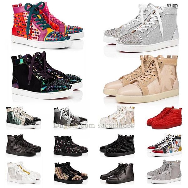 2023 designer shoes high red studded spikes bottoms pump sneakers famous suede leather black silver men women flat dress party casual shoes
2023 designer shoes high red studded spikes bottoms pump sneakers famous suede leather black silver men women flat dress party casual shoes