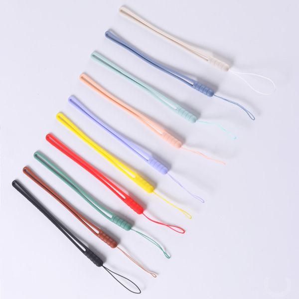 Image of Creative Colorful Silicone Hanging Rope Creative Wrist Rope Anti loss Silicone Mobile Phone Hanging Rope Accessories