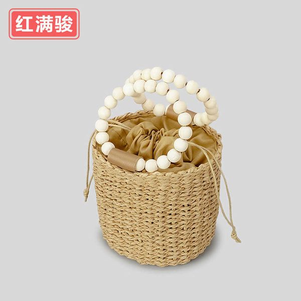 beaded handheld straw woven bag for women spring round drawstring handwoven handbag summer beach vacation round bucket bag 230406
beaded handheld straw woven bag for women spring round drawstring handwoven handbag summer beach vacation round bucket bag 230406