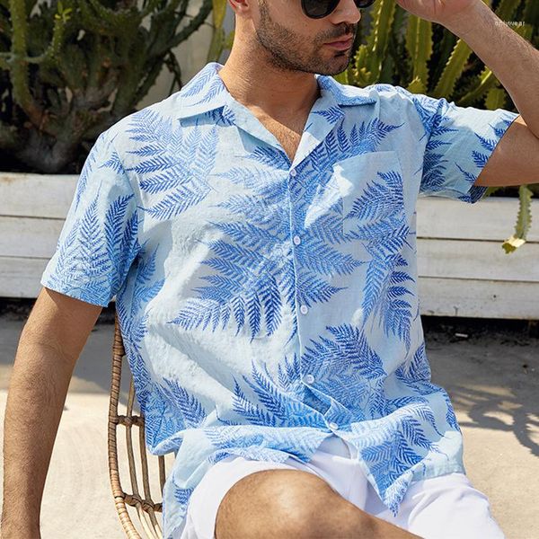 men's casual shirts hawaiian men's loose beach blouse 3d printed short sleeve shirt cotton linen cardigan tee for men, White;black
men's casual shirts hawaiian men's loose beach blouse 3d printed short sleeve shirt cotton linen cardigan tee for men, White;black