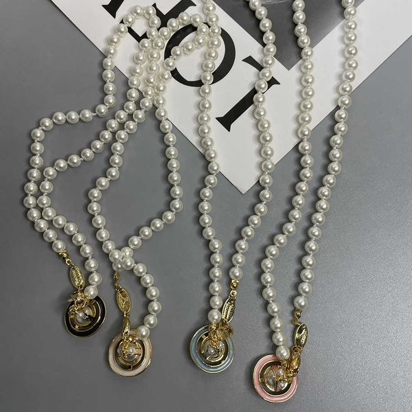 western queen mother saturn shaped pearl necklace fashion temperament versatile metal collar vivian the same neck chain women, Silver
western queen mother saturn shaped pearl necklace fashion temperament versatile metal collar vivian the same neck chain women, Silver