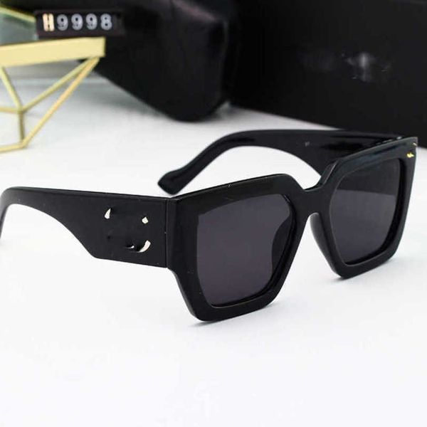 women's luxury designer advanced simple large frame sun protection small glasses, White;black
women's luxury designer advanced simple large frame sun protection small glasses, White;black