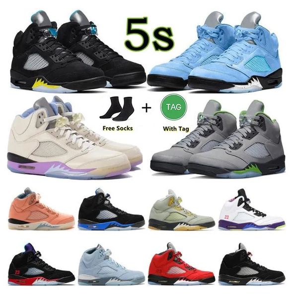 2023 og quality jumpman 5 basketball athletic shoes metallic silver bluebird international fligh triple black raging bull trainers sneakers, White;red
2023 og quality jumpman 5 basketball athletic shoes metallic silver bluebird international fligh triple black raging bull trainers sneakers, White;red