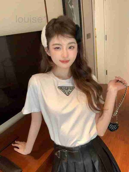 women's knits & tees designer 23 spring and summer new leisure simple triangle beaded design slim short sleeve t-shirt dop4, White
women's knits & tees designer 23 spring and summer new leisure simple triangle beaded design slim short sleeve t-shirt dop4, White