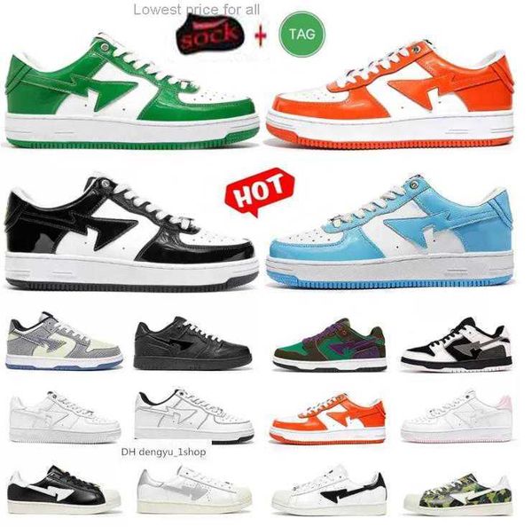 bapestas stas sk8 sta designer loafers women's men's shoes patent leather low black camouflage combination orange abc camo blue gr
bapestas stas sk8 sta designer loafers women's men's shoes patent leather low black camouflage combination orange abc camo blue gr