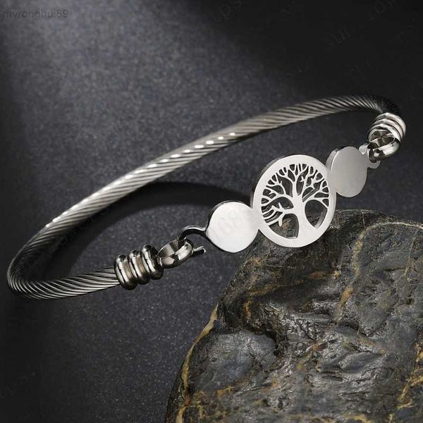bangle new fashion stainless steel brushed three color open bracelet with hollow life tree weaving 5cuj 7i18, Black
bangle new fashion stainless steel brushed three color open bracelet with hollow life tree weaving 5cuj 7i18, Black