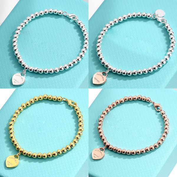 brand luxury couple beaded strands t tag bracelet heart balls 4mm bead bracelets for women men sterling silver chain love charm bracelets gi, Black
brand luxury couple beaded strands t tag bracelet heart balls 4mm bead bracelets for women men sterling silver chain love charm bracelets gi, Black