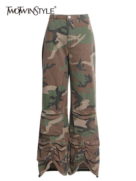women's shorts twotyle y2k camouflage wide leg pants for women high waist casual loose streetwear trousers female autumn clothing fashi, White;black
women's shorts twotyle y2k camouflage wide leg pants for women high waist casual loose streetwear trousers female autumn clothing fashi, White;black