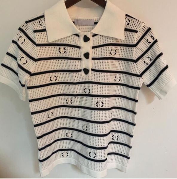 new fashion designer high-end women polo shirt in 3 colors womens t shirt lapel heart button breathable mesh translucent, White
new fashion designer high-end women polo shirt in 3 colors womens t shirt lapel heart button breathable mesh translucent, White