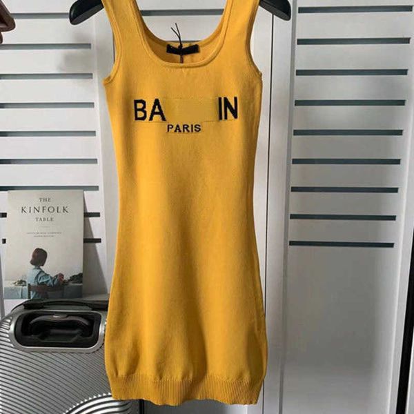 casual dress luxury knitted dress designer skirt summer sleeveless long skirts famous brand womens quick-drying breathable, Black;gray
casual dress luxury knitted dress designer skirt summer sleeveless long skirts famous brand womens quick-drying breathable, Black;gray