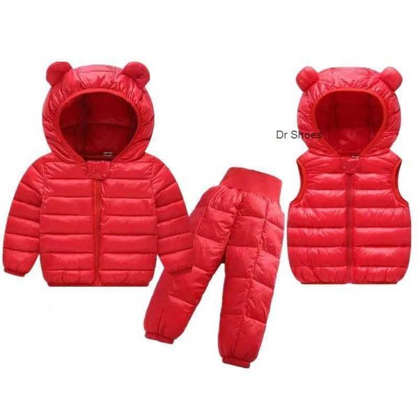 clothing sets toddler winter baby girls boys warm faux down jacket clothes children kids snowsuit coats vest pants overalls 220915, White 
clothing sets toddler winter baby girls boys warm faux down jacket clothes children kids snowsuit coats vest pants overalls 220915, White