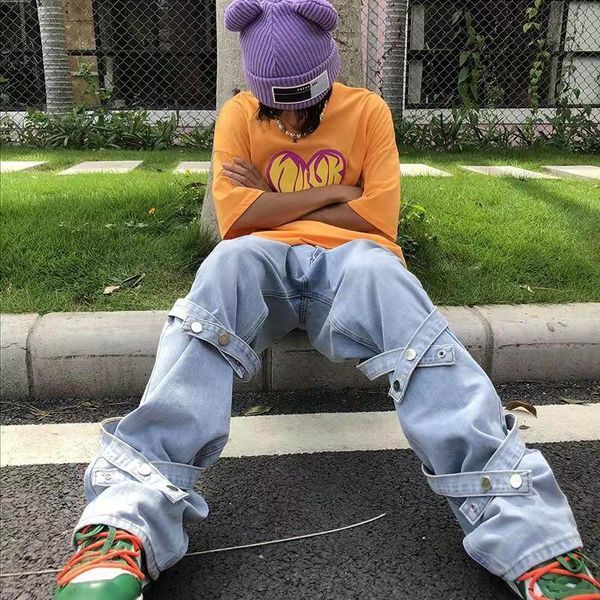 mens jeans american hiphop fried street allmatch jeans men ins brand vibe design casual loose punk denim straightleg pants 230404, Blue
mens jeans american hiphop fried street allmatch jeans men ins brand vibe design casual loose punk denim straightleg pants 230404, Blue