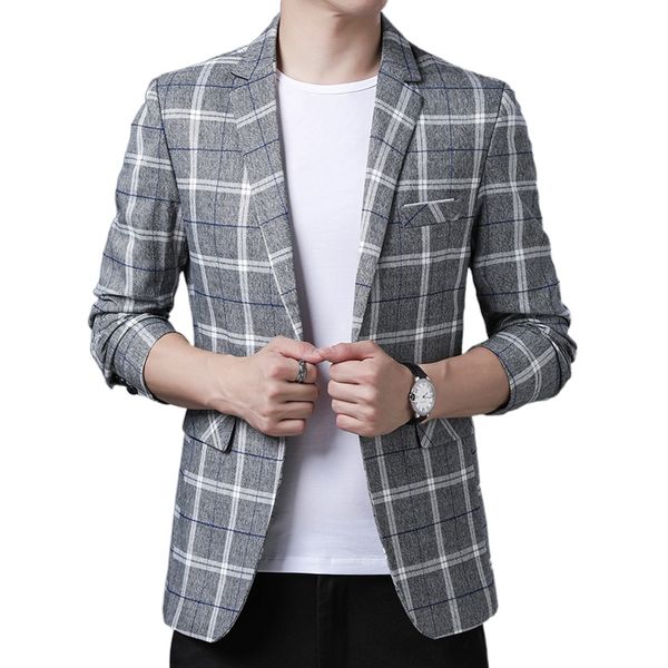 fashion brand men casual blazers autumn mens plaid trend suits coat business wild plaid jacket, White;black
fashion brand men casual blazers autumn mens plaid trend suits coat business wild plaid jacket, White;black
