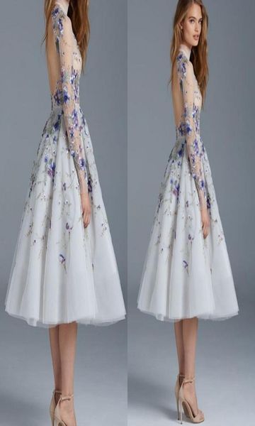 sheer high neck prom dresses fashion paolo sebastian tea length formal dresses evening gown long sleeves applique short eveni1001231, Black
sheer high neck prom dresses fashion paolo sebastian tea length formal dresses evening gown long sleeves applique short eveni1001231, Black