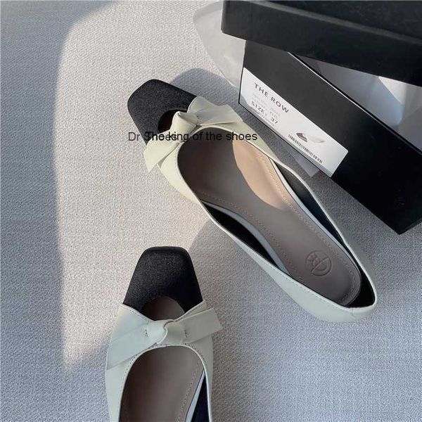 designer the row dress shoes spring 2022 new square head color contrast small fragrant bowknot flat heel elegant cowhide single shoes oh4j, Black
designer the row dress shoes spring 2022 new square head color contrast small fragrant bowknot flat heel elegant cowhide single shoes oh4j, Black