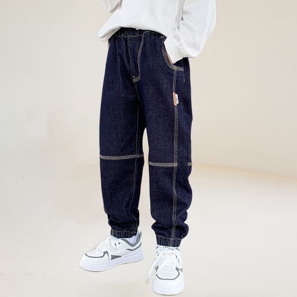 jeans boys' sewing details patched with elastic cuffs ankles jeans big boys' spring and autumn jeans dark blue pants fashionable c
jeans boys' sewing details patched with elastic cuffs ankles jeans big boys' spring and autumn jeans dark blue pants fashionable c
