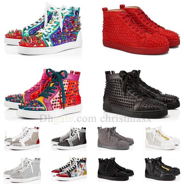 designer red bottom casual shoes for men women bottoms sneakers spike rivets flat shoe luxury louboutin loafers vintage famous dhgate sneake, Black
designer red bottom casual shoes for men women bottoms sneakers spike rivets flat shoe luxury louboutin loafers vintage famous dhgate sneake, Black