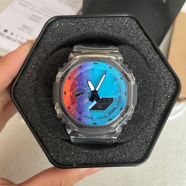 2023 iced out watch 20 colors waterproof men's sports quartz 2100 watch full feature led automatic hand raise light world time oak coll, Slivery;golden
2023 iced out watch 20 colors waterproof men's sports quartz 2100 watch full feature led automatic hand raise light world time oak coll, Slivery;golden