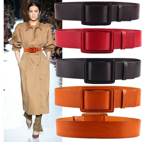 western cow leather square buckle women cummerbunds fashion genuine leather dress thick coat women wide belt 5.5cm, Black;brown
western cow leather square buckle women cummerbunds fashion genuine leather dress thick coat women wide belt 5.5cm, Black;brown