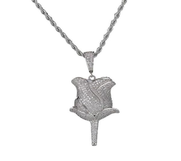 new rose flower petals necklace pendant with rope chain iced out cubic zircon bling men hip hop jewelry3049738, Silver
new rose flower petals necklace pendant with rope chain iced out cubic zircon bling men hip hop jewelry3049738, Silver