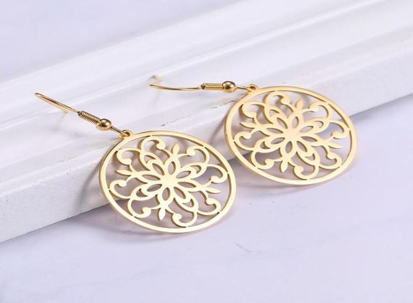 dangle chandelier lucktune retro flower drop earrings filigree stainless steel round hoop for women gift fashion jewelry accesso1378969, Silver
dangle chandelier lucktune retro flower drop earrings filigree stainless steel round hoop for women gift fashion jewelry accesso1378969, Silver