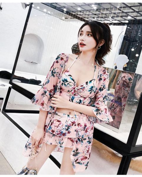 three piece split skirt style small chest gathered conservative cover belly slim korean little fragrance swimsuit2115963
three piece split skirt style small chest gathered conservative cover belly slim korean little fragrance swimsuit2115963