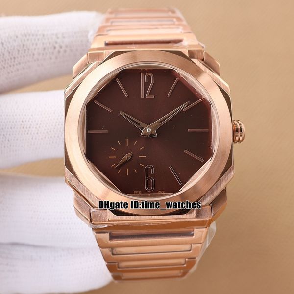 new octo finissimo 103637 miyota automatic mens watch 41mm brown dial rose gold case gents fashion sport watches stainless steel bracelet 15, Slivery;brown
new octo finissimo 103637 miyota automatic mens watch 41mm brown dial rose gold case gents fashion sport watches stainless steel bracelet 15, Slivery;brown