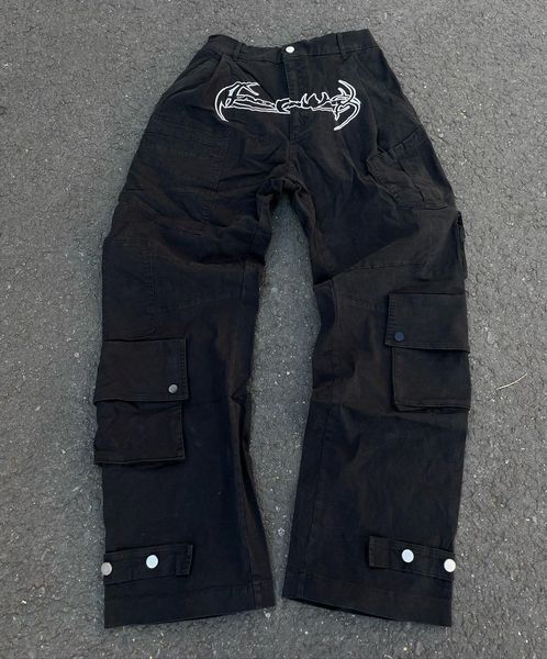 womens pants capris 2023 women pants y2k vintage cargo high waist straight joggers korean style hiphop jeans men harajuku streetwear pockets, Black;white
womens pants capris 2023 women pants y2k vintage cargo high waist straight joggers korean style hiphop jeans men harajuku streetwear pockets, Black;white