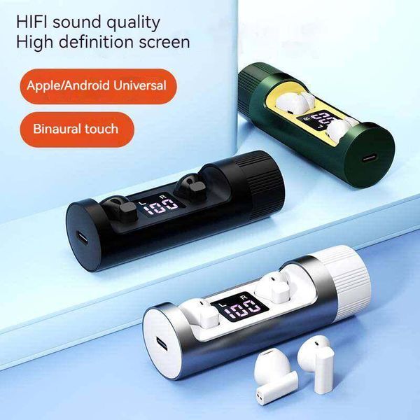 Metal rotating Bluetooth headset K6 TWS e-sports Games low latency wireless in-ear digital display TPC fast charging wireless earphones
