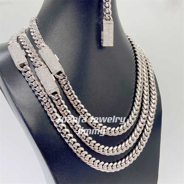 8mm iced out vvs moissanite diamond clasp thick miami cuban purity 925 silver necklace
8mm iced out vvs moissanite diamond clasp thick miami cuban purity 925 silver necklace