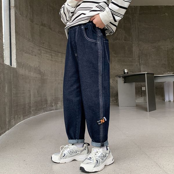 jeans boys' side striped elastic waist jogging jeans spring/summer straight denim pants for children's casual wear 230406, Blue
jeans boys' side striped elastic waist jogging jeans spring/summer straight denim pants for children's casual wear 230406, Blue