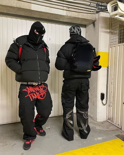 men's pants y2k retro harajuku street trend overalls fashion men's hip-hop letter printing loose casual trousers rap mopping pants, Black
men's pants y2k retro harajuku street trend overalls fashion men's hip-hop letter printing loose casual trousers rap mopping pants, Black