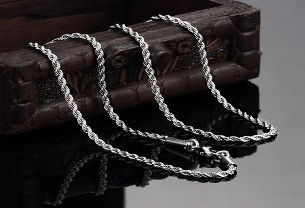 316l stainless steel ed rope chain necklace 2mm 1824inches fashion jewelry 3450897, Silver
316l stainless steel ed rope chain necklace 2mm 1824inches fashion jewelry 3450897, Silver