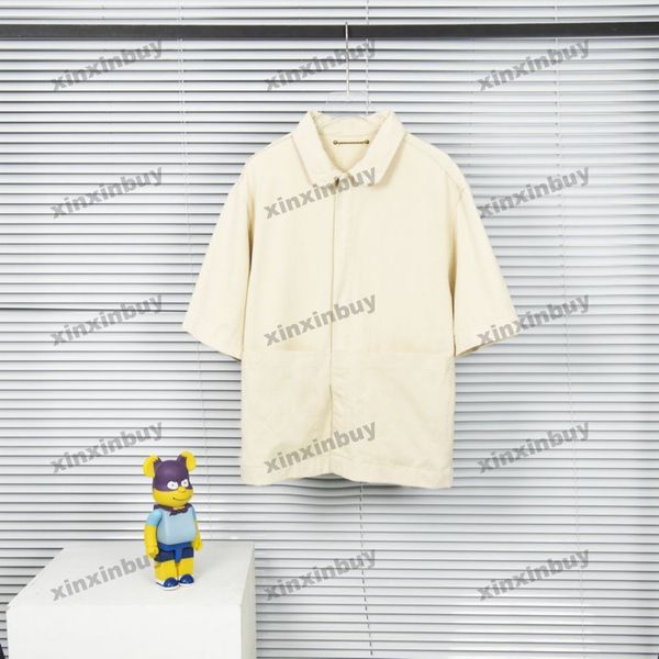 xinxinbuy men designer tee t shirt 23ss paris emboss letter denim shirt milan short sleeve cotton women black white blue apricot m-3xl, Black;brown
xinxinbuy men designer tee t shirt 23ss paris emboss letter denim shirt milan short sleeve cotton women black white blue apricot m-3xl, Black;brown