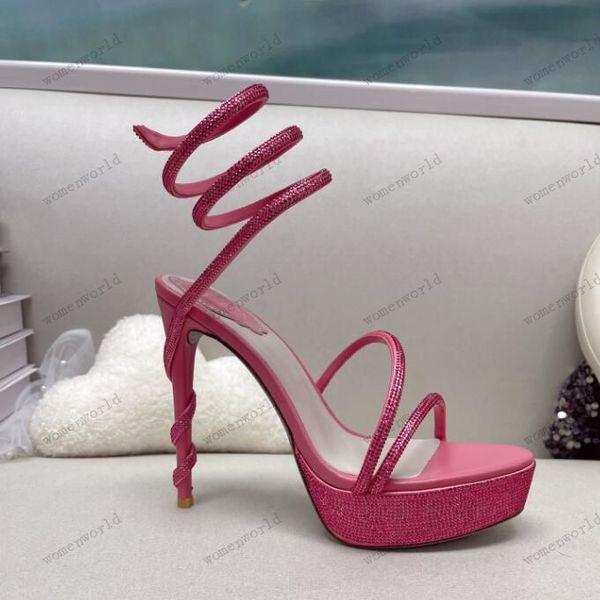 RENE CAOVILLA Cleo open toe sandals crystal embellished spiral wrap around sandals twining rhinestone sandal women Top quality rainbow stiletto heels shoes 36--43 HH, Only a boxes
RENE CAOVILLA Cleo open toe sandals crystal embellished spiral wrap around sandals twining rhinestone sandal women Top quality rainbow stiletto heels shoes 36--43 HH, Only a boxes
