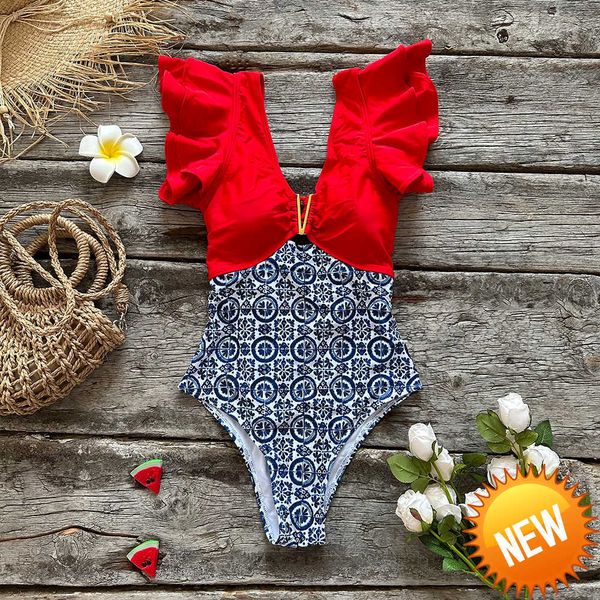 2023 floral printed deep v-neck ruffle swimsuit push up one piece swimsuit beach wear backless monokini beach wear swim suit
2023 floral printed deep v-neck ruffle swimsuit push up one piece swimsuit beach wear backless monokini beach wear swim suit
