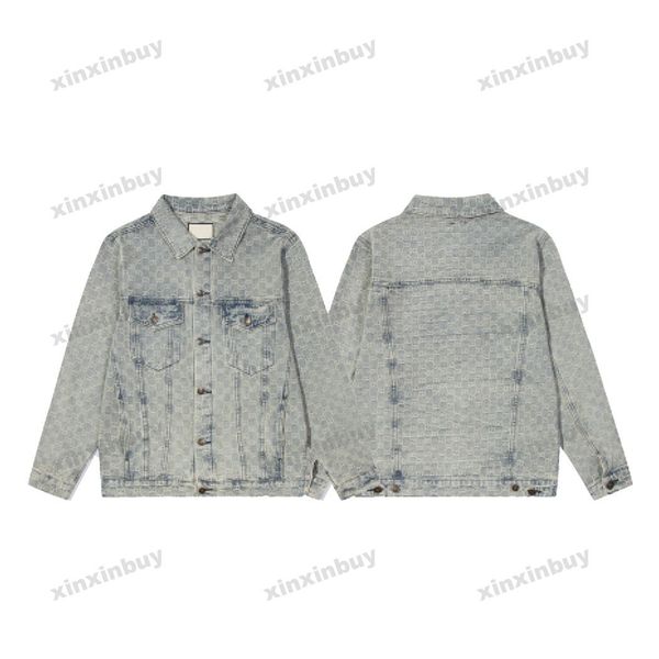 xinxinbuy men designer coat jacket double letter jacquard denim fabric long sleeve women black khaki blue xs-3xl, Black;brown
xinxinbuy men designer coat jacket double letter jacquard denim fabric long sleeve women black khaki blue xs-3xl, Black;brown