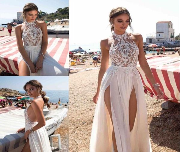 berta bohemian backless wedding dresses lace appliqued aline halter neck split side bridal gowns chiffon vestido de novia3298379, White
berta bohemian backless wedding dresses lace appliqued aline halter neck split side bridal gowns chiffon vestido de novia3298379, White