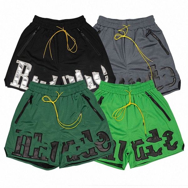 rhude mesh fabric leather embroidered letters men's summer breathable basketball multi-pocket popular sports shorts 74cs#, White;black
rhude mesh fabric leather embroidered letters men's summer breathable basketball multi-pocket popular sports shorts 74cs#, White;black