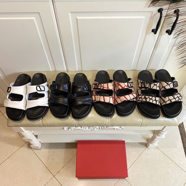 sandal designer summer slippers womens leather retro buckle sandal casual womens shoes solid color womens platform, Black
sandal designer summer slippers womens leather retro buckle sandal casual womens shoes solid color womens platform, Black