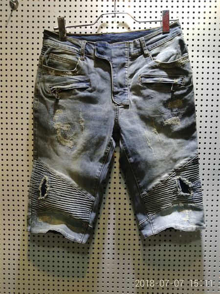 men's shorts jeans men's designer page jeans summer casual beach denim shorts design pants knee rip men's tight7, Blue
men's shorts jeans men's designer page jeans summer casual beach denim shorts design pants knee rip men's tight7, Blue