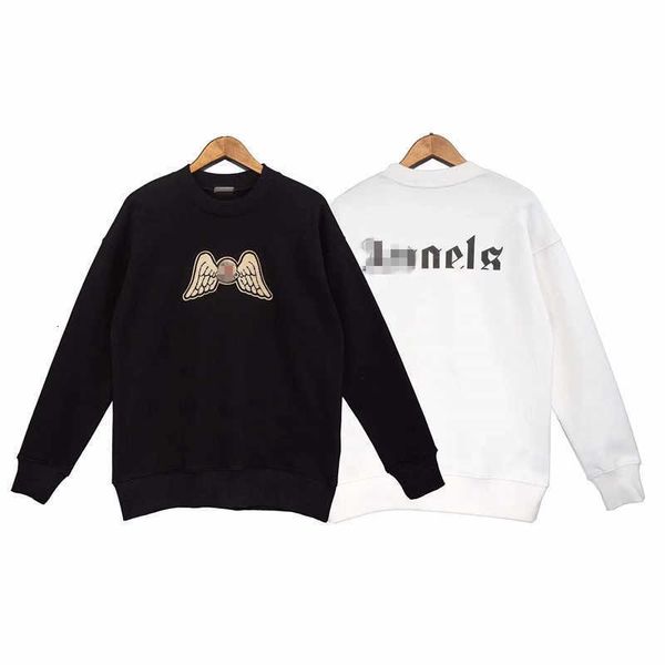 angel palm co branded limited feather wings embroidered round neck long sleeve sweater men's and women's bf coat, Black
angel palm co branded limited feather wings embroidered round neck long sleeve sweater men's and women's bf coat, Black
