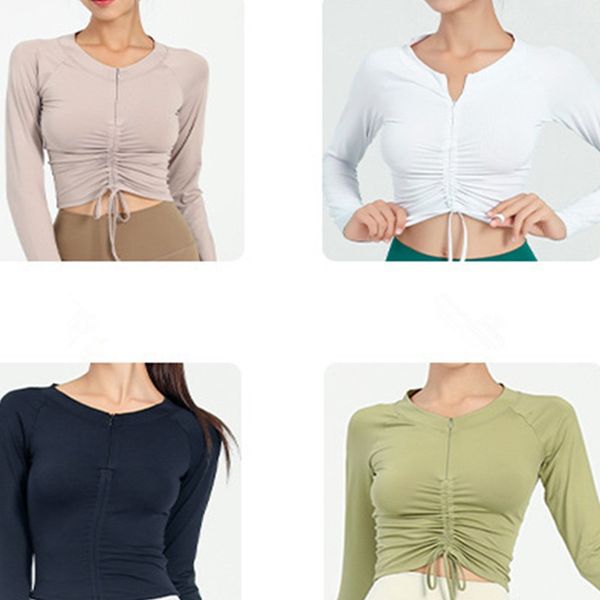 lu women's yoga women's fitness t-shirt new quick dried sports drawstring tight fit gym long sleeve lu yoga gym running sweatwear
lu women's yoga women's fitness t-shirt new quick dried sports drawstring tight fit gym long sleeve lu yoga gym running sweatwear