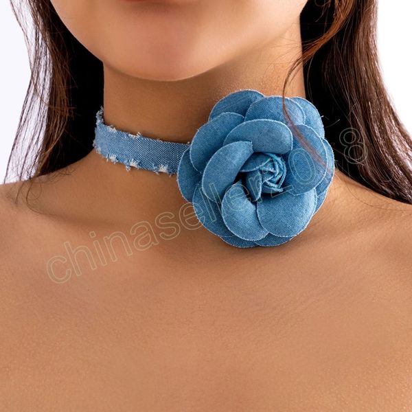 exaggerated romantic blue big rose flower clavicle chain necklace women elegant korean fashion short choker y2k wed accessories, Golden;silver
exaggerated romantic blue big rose flower clavicle chain necklace women elegant korean fashion short choker y2k wed accessories, Golden;silver